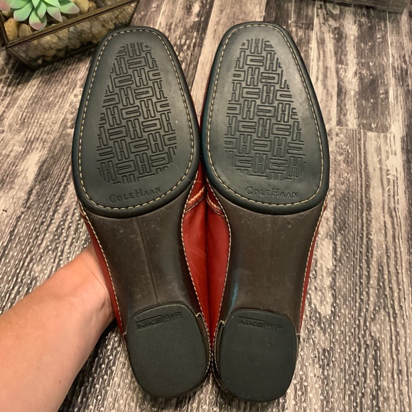 Cole Haan Red Mule Slipper Slide Nike Air Shoes - Picture 6 of 7
